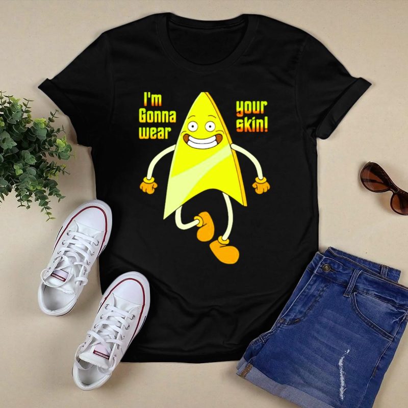 Bravest Warriors Badgey T-Shirt – I'M Gonna Wear Your Skin Design - Image 5