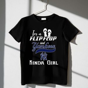 I'M A Flip Flop & Yankees Ny Logo T-Shirt For Casual Style
