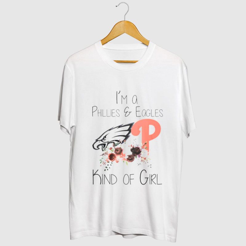Floral Phillies & Eagles T-Shirt – Perfect for Proud Sports Fans - Image 2