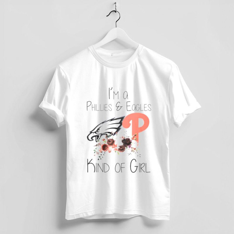 Floral Phillies & Eagles T-Shirt – Perfect for Proud Sports Fans - Image 4