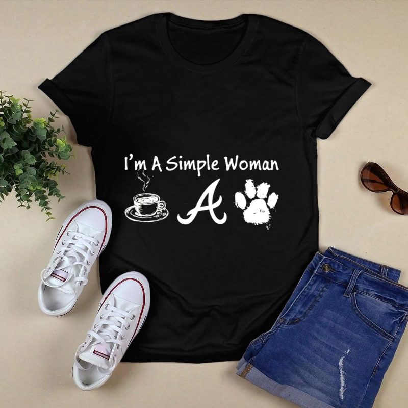 Atlanta Braves Paw Print T-Shirt For Simple Dog Lovers - Image 5