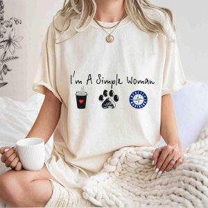 Simple Woman Coffee Paw Seattle Mariners T-Shirt - Casual & Fun Design