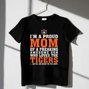 Auburn Tigers Proud Mom T-Shirt - Stylish Design For Football Fans