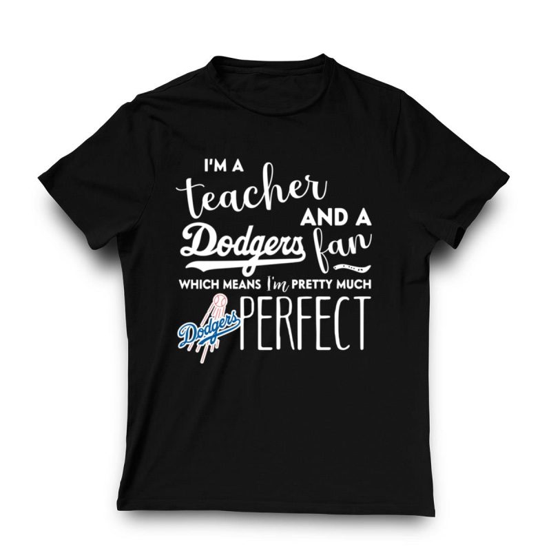 Perfect Teacher T-Shirt for Dodgers Fans - Embrace Your Love for Baseball - Image 3