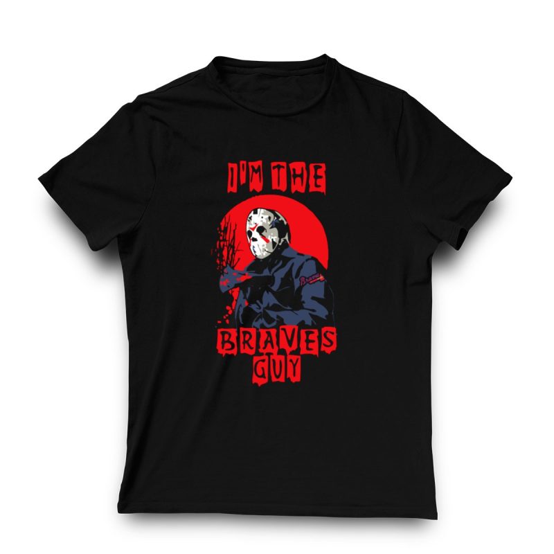 Atlanta Braves Jason Voorhees T-Shirt - Ultimate Fan Gear - Image 3