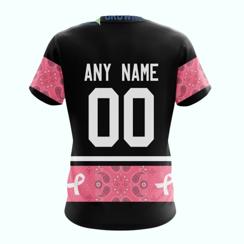 October We Wear Pink Breast Cancer Awareness St Louis Cardinals T-Shirt - Image 2