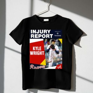 Kyle Wright Injury Report Braves T-Shirt By Therabody - Official Merchandise
