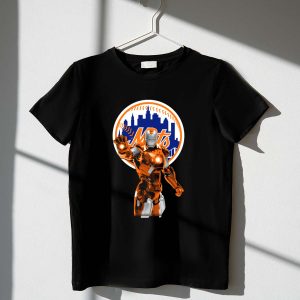 Iron Man New York Mets Fusion T-Shirt - Iconic Team & Hero Design