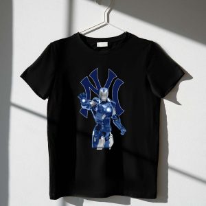 Iron Man Marvel X New York Yankees Graphic T-Shirt For Fans