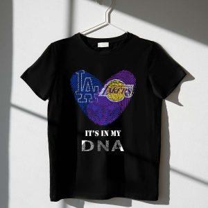 Dna-Inspired Dodgers Lakers T-Shirt For Sports Fans