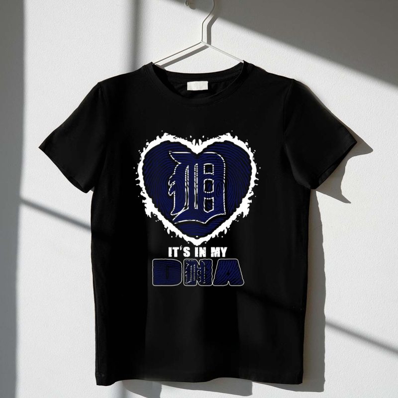 Its in My DNA Detroit Tigers Heart T Shirt t shirt 1 1