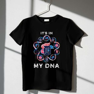 Detroit Sports Dna T-Shirt – Celebrate Tigers, Pistons, Lions & Red Wings