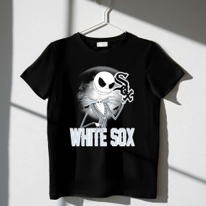 Jack Skellington Halloween Chicago White Sox Moon Bats T-Shirt For Fans