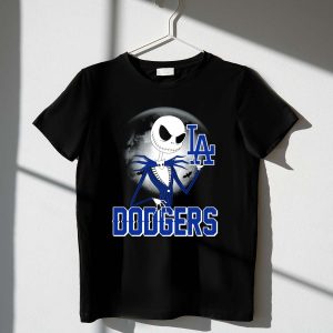 Jack Skellington Los Angeles Dodgers Halloween T-Shirt For Fans