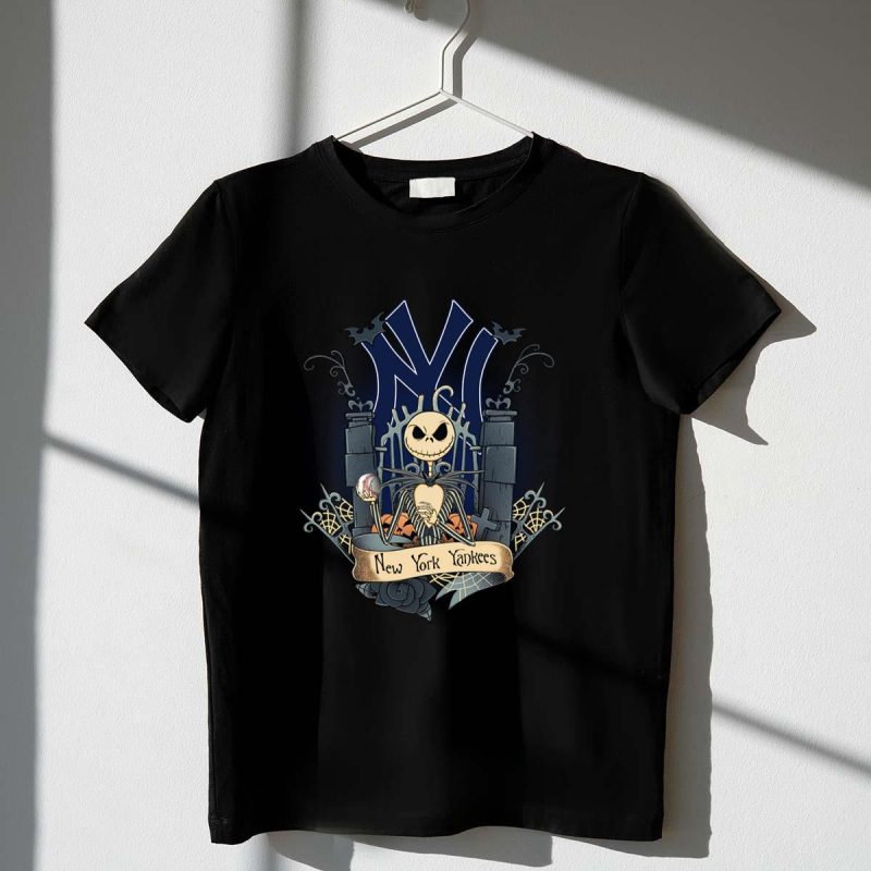 Jack Skellington New York Yankees Halloween Shirt t shirt 1 1