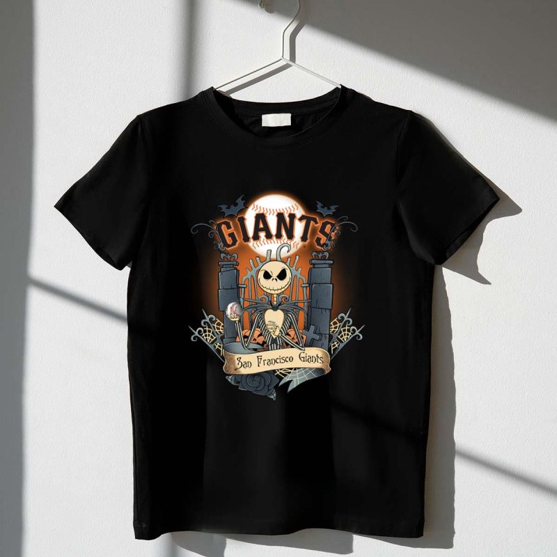 Jack Skellington San Francisco Giants Halloween Shirt t shirt 1 1