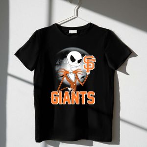 Jack Skellington Halloween T-Shirt For San Francisco Giants Fans