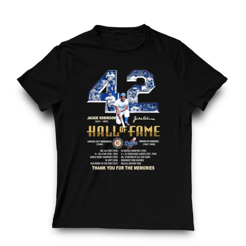 Jackie Robinson 42 Hall of Fame Kansas City Monarchs T-Shirt for Fans - Image 3
