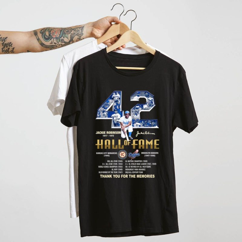 Jackie Robinson 42 Hall of Fame Kansas City Monarchs T-Shirt for Fans - Image 4