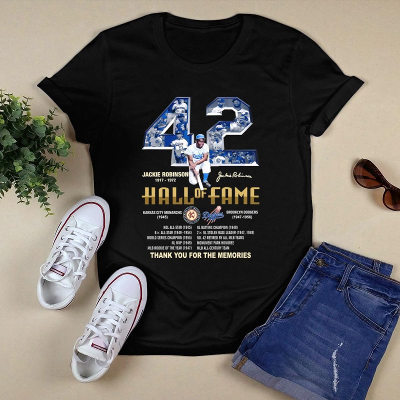 Jackie Robinson 42 Hall of Fame Kansas City Monarchs T-Shirt for Fans - Image 5