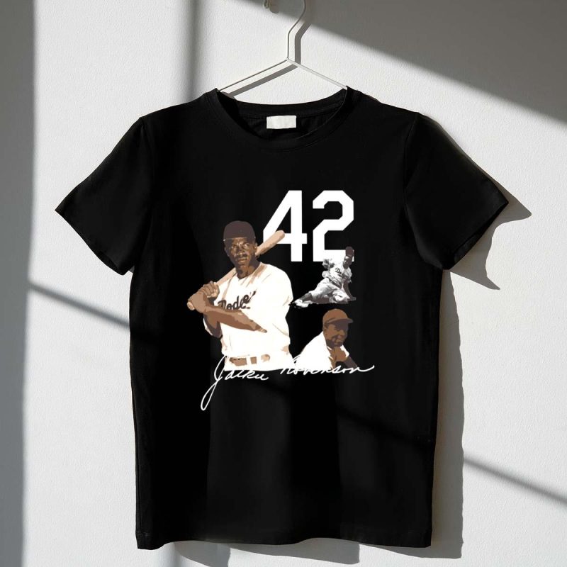 Jackie Robinson 42 Los Angeles Dodgers T-Shirt - Classic Baseball Apparel