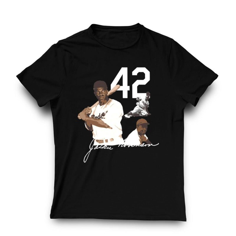 Jackie Robinson 42 Los Angeles Dodgers T-Shirt - Classic Baseball Apparel - Image 3