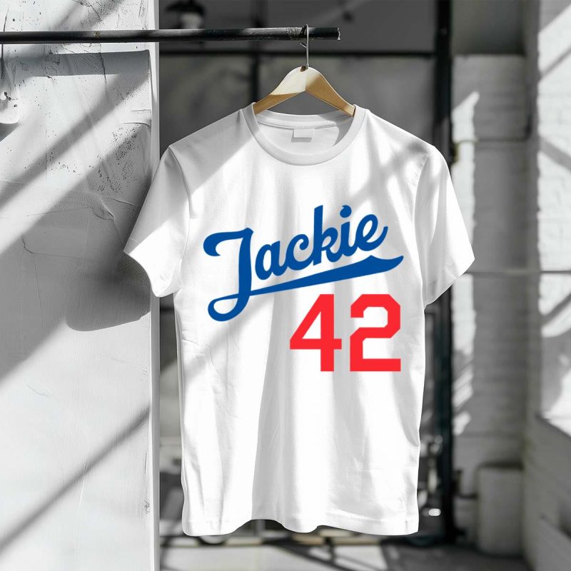 Jackie Robinson 42 T-Shirt | Vintage Baseball Tee for Fans - Image 3