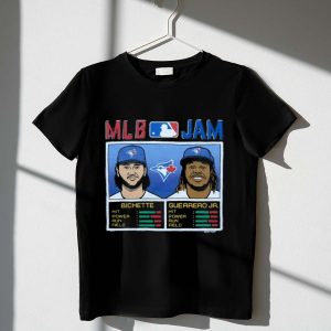 Toronto Blue Jays Bichette & Guerrero Jr Baseball Card T-Shirt