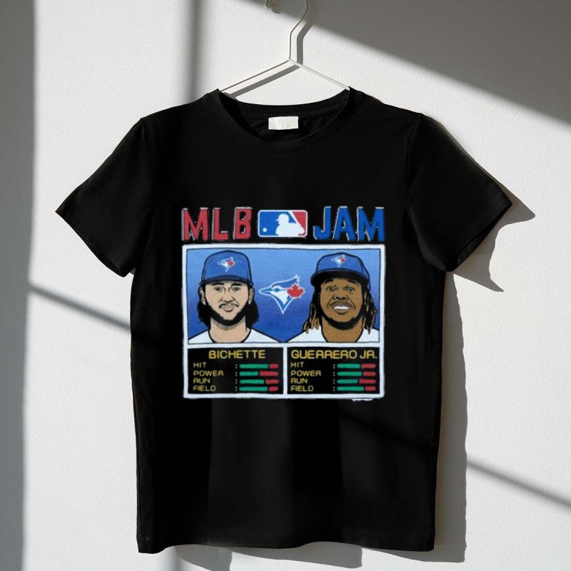 Jam Toronto Blue Jays Bichette Guerrero Jr Baseball Card T Shirt t shirt 1 1