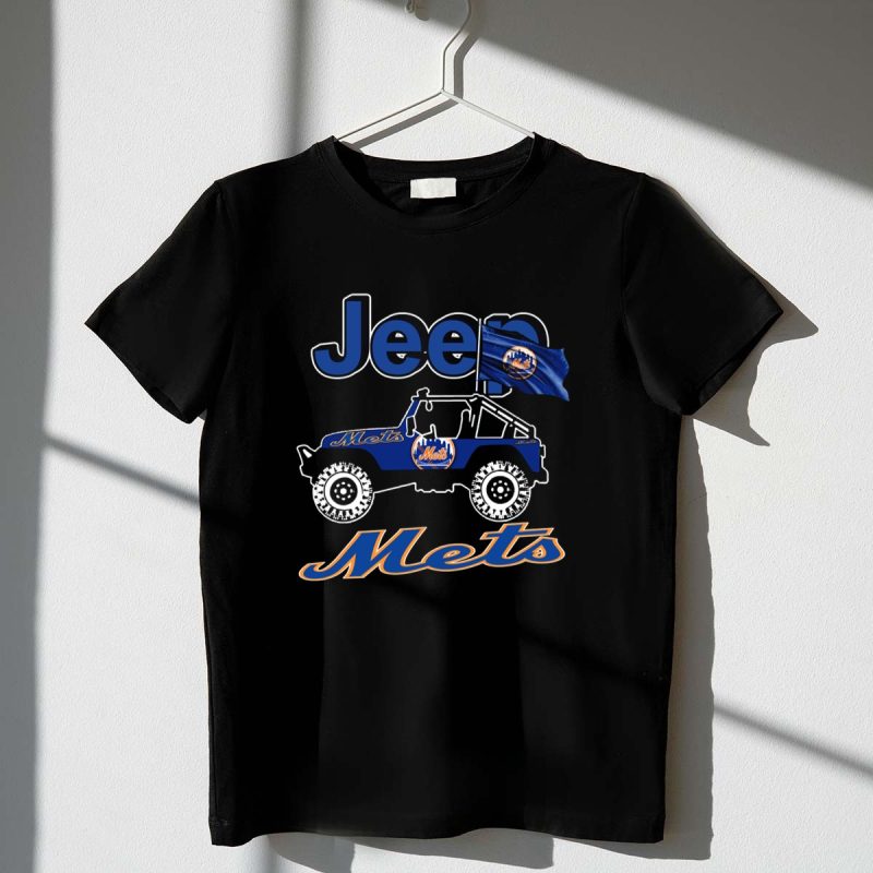 Jeep New York Mets Logo Offroad Fan Gear T Shirt t shirt 1 1