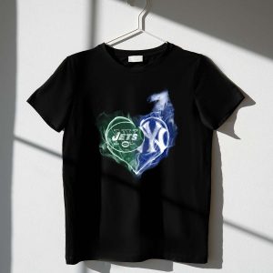 Yankees Heart Smoke T-Shirt - Jets Inspired Graphic Tee For Fans