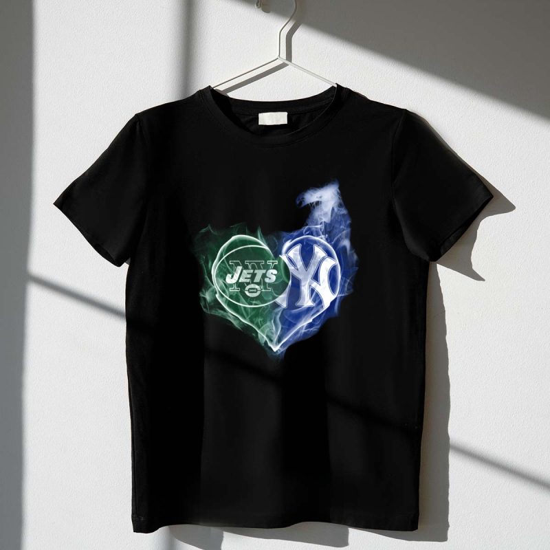 Jets Yankees Heart Smoke T Shirt t shirt 1 1