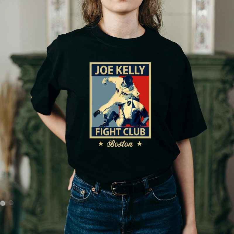 Joe Kelly Fight Club Boston Graphic T-Shirt for Fans and Collectors - Image 2