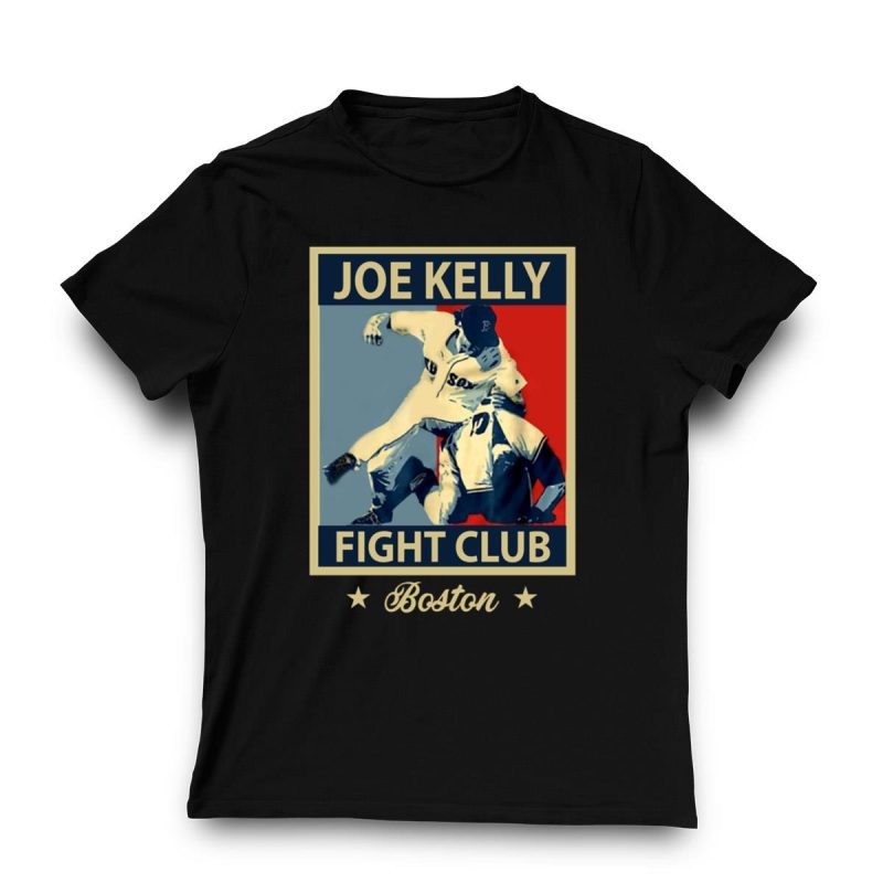 Joe Kelly Fight Club Boston Graphic T-Shirt for Fans and Collectors - Image 3