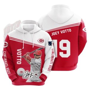 Joey Votto Cincinnati Reds Signature All Over Print Hoodie