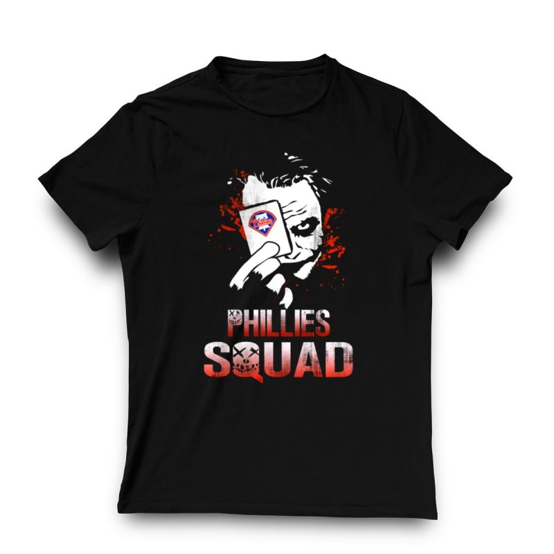 Joker Graphic T-Shirt Featuring Philadelphia Phillies Card Design - Image 3