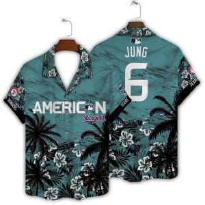 Josh Jung Texas Rangers Tropical Hawaiian Shirt For Men