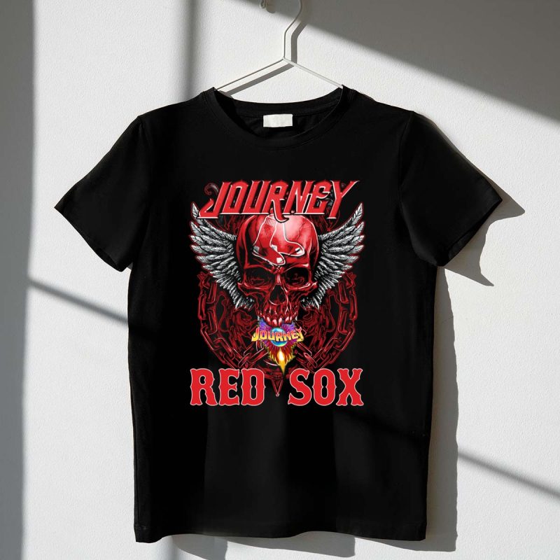 Journey Skull Wings Boston Red Sox T Shirt t shirt 1 1