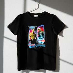 Jumanji Dr Smolder Bravestone & Franklin Finbar T-Shirt - Choose Your Hero