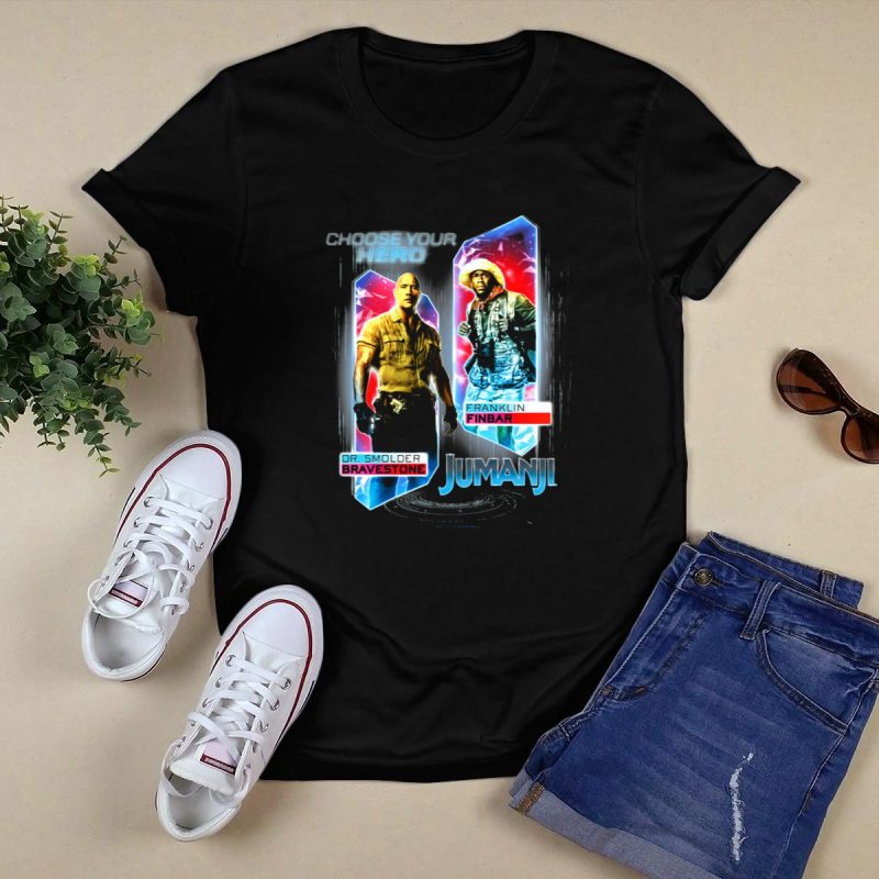 Jumanji Dr Smolder Bravestone & Franklin Finbar T-Shirt - Choose Your Hero - Image 5