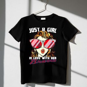 Braves Fan T-Shirt For Girls – Perfect Gift For Baseball Lovers