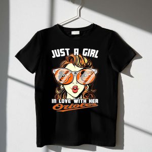 Girl'S Orioles Love T-Shirt - Perfect Gift For Baseball Fans