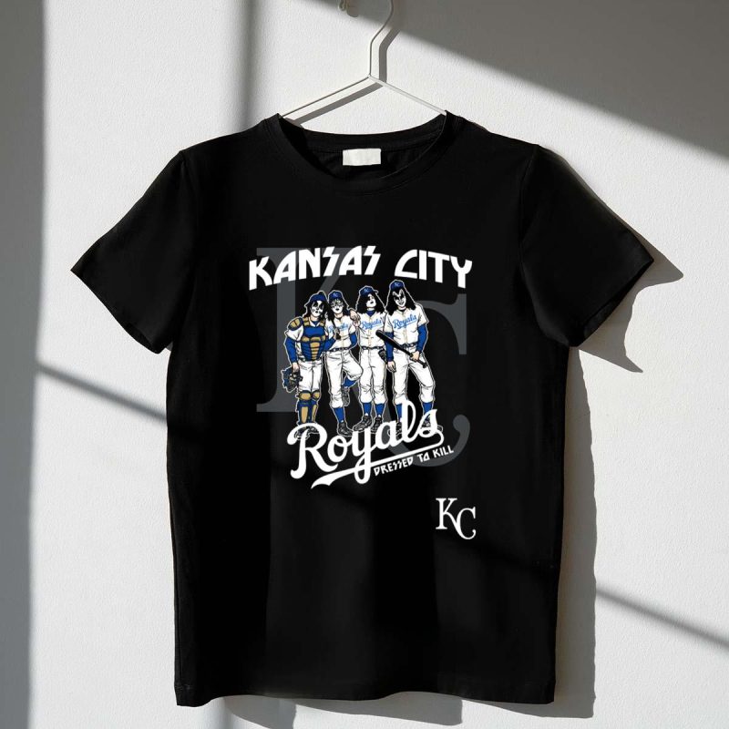 KISS Kansas City Royals Dressed to Kill KC T Shirt t shirt 1 1