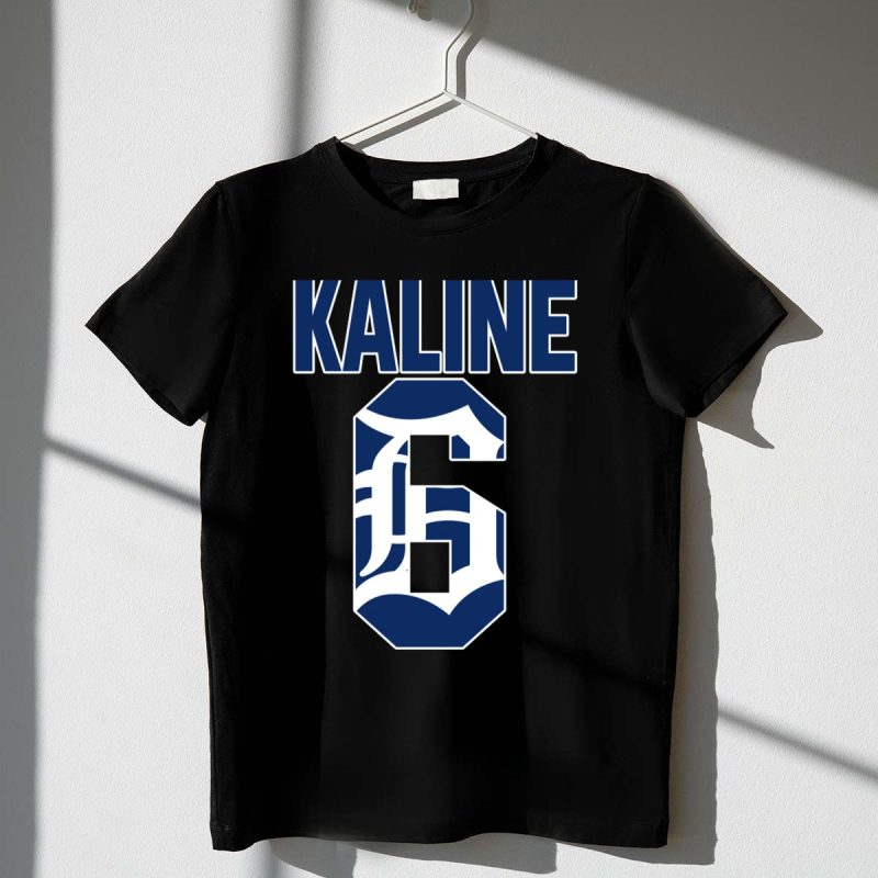 Kaline 6 Detroit Tigers Iconic Jersey Number T Shirt t shirt 1 1