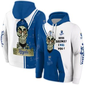 Kansas City Royals Achmed Skull All-Over Print Hoodie For Fans