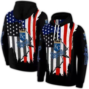 Kansas City Royals American Pride All-Over Print Sweatshirt Hoodie