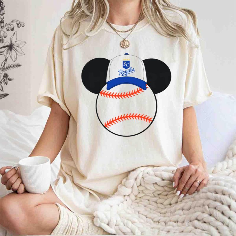Kansas City Royals Baseball Cap Mickey Ears Heart T Shirt t shirt 1 1