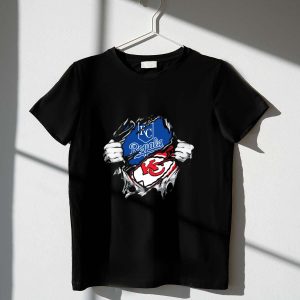Kansas City Royals Chiefs Fan Fusion T-Shirt – Kc Logo Design