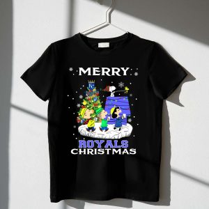 Kansas City Royals Christmas Snoopy & Friends Festive T-Shirt