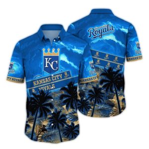 Kansas City Royals Tropical Coconut Sunset Hawaiian Shirt For Summer Fun